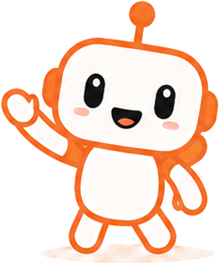 Claude Tutorial mascot waving